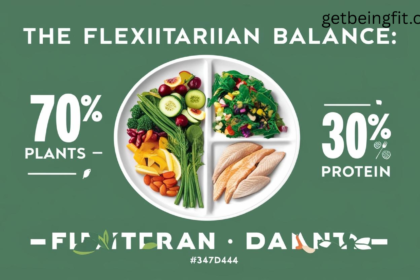ADA-Recommended for Blood Sugar Control" with miniature ADA logo The Flexitarian Balance: 70% Plants • 30% Protein" in bold, diabetes-friendly green