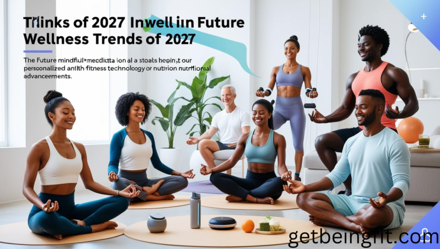 Cutting-edge wellness trends 2024-2027 featuring IV therapy, biohacking wearables and AI health tech in modern clinic"10 Growing Wellness Trends (2024-2027)